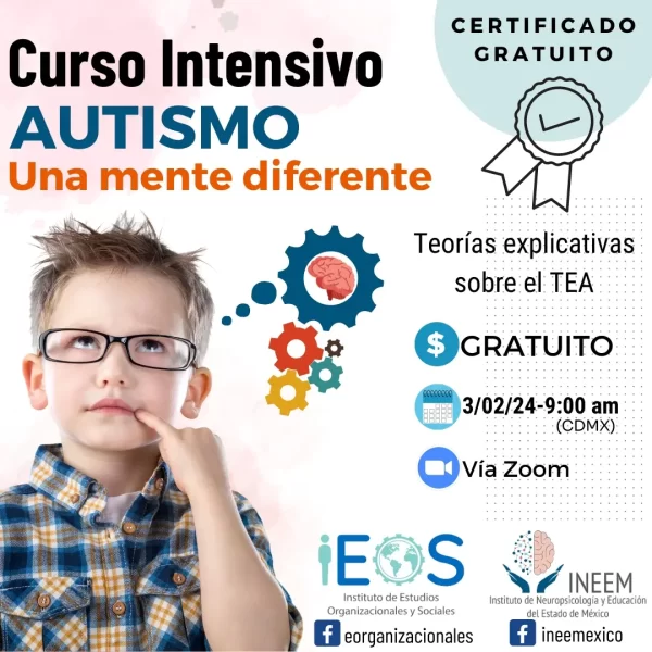 Poster Curso Autismo Una mente diferente