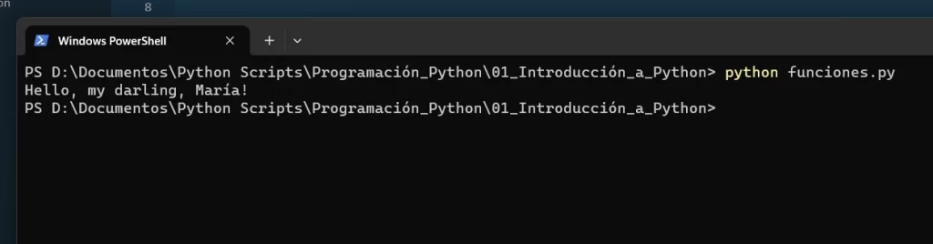 Python argumentos nombrados