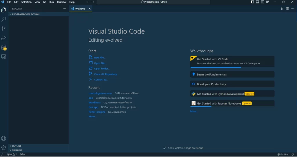 Visual Studio Code desde la consola